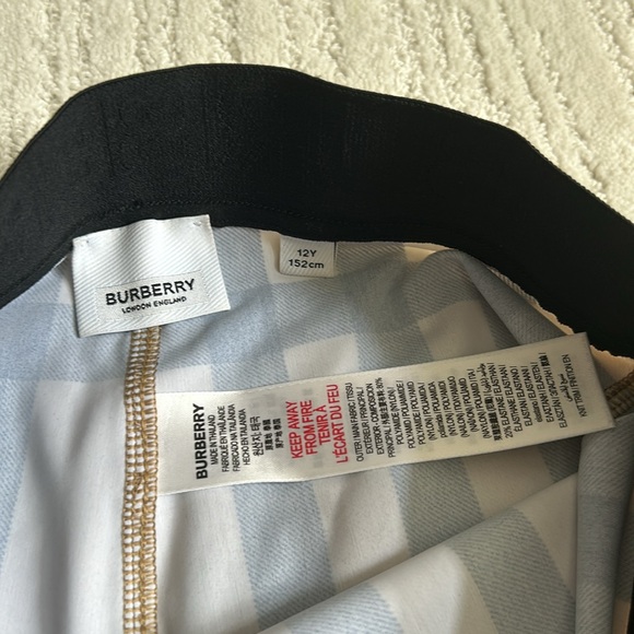 Burberry Girls Check Gina Leggings elastic waist great condition Youth Size 12 - Picture 11 of 16